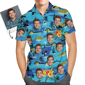 Vice City Cara Hawaiana Camisa Personalizada Para Hombre
