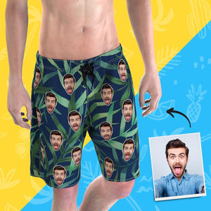 Pantalones cortos hawaianos del agua de los troncos de la nadada de los hombres personalizados para él regalo único