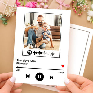 Tarjetas de música con código de Música personalizadas con sus tarjetas de música con fotos para amantes