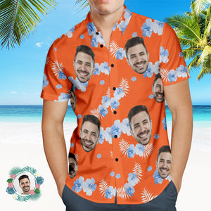 Foto Personalizada Camisa Hawaiana Vacaciones En La Playa Popular Para Hombres Estampado Completo Camisa Hawaiana En La Playa Regalo De Vacaciones - MyFaceSocksMX