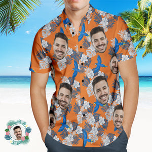 Foto Personalizada Camisa Hawaiana Vacaciones En La Playa Popular Para Hombres Estampado Completo Camisa Hawaiana En La Playa Regalo De Vacaciones Pájaro - MyFaceSocksMX