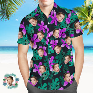 Camisa Hawaiana Con Estampado De Cara Personalizada Camisa De Fiesta Personalizada - MyFaceSocksMX