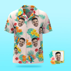 Foto Personalizada Camisa Hawaiana Vacaciones En La Playa Popular Para Hombres Estampado Completo Camisa Hawaiana En La Playa Regalo De Vacaciones Hora De La Isla - MyFaceSocksMX