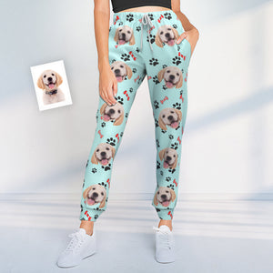 Pantalones De Chándal Personalizados Con Cara De Perro, Regalo De Joggers Unisex Para Amantes De Las Mascotas - MyFaceSocksMX