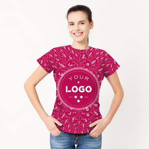 Camiseta con logotipo personalizado Camiseta con estampado integral Camiseta de cultura de la empresa para ella - Mash Big Logo