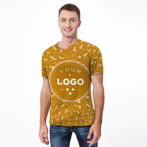Camiseta con logotipo personalizado Camiseta estampada en toda la camiseta de la cultura de la empresa para él - Mash Big Logo