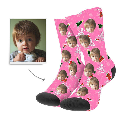 Christmas Custom Grand Daughter Socks - Myfacesocks