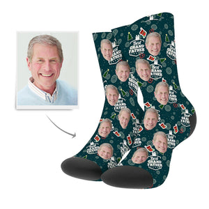 Christmas Custom Grand Father Socks - Myfacesocks