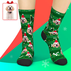 Calcetines Personalizados Navideños Perro