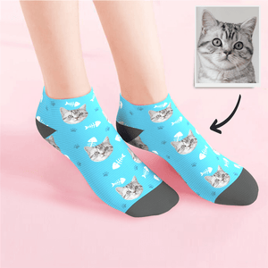 Calcetines Personalizados Con Foto De Gato
