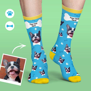 Calcetines Cara Personalizados Seria De Multicolor Camarero Suave Y Cómodo Perro Calcetines - Rosa